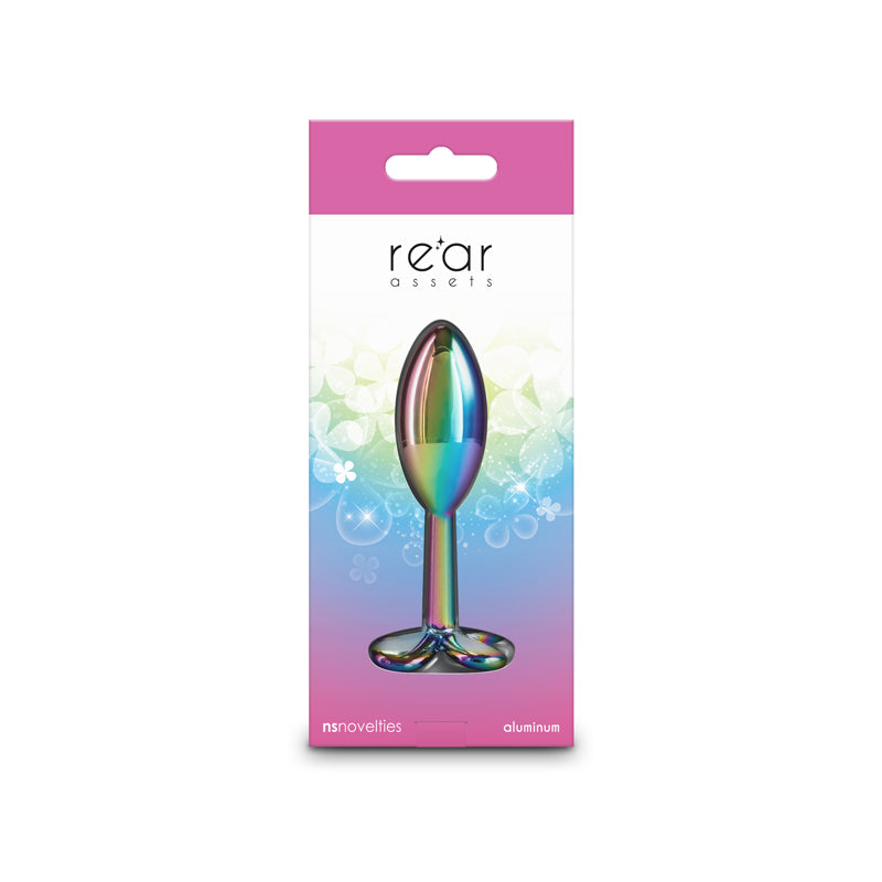 Rear Assets Clover 9.2 cm Multicoloured Metallic Butt Plug > Anal Range > Butt Plugs