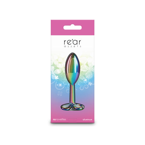 Rear Assets Clover 9.2 cm Multicoloured Metallic Butt Plug Butt Plugs