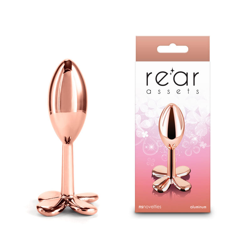Rear Assets Clover Metallic Butt Plug 9.2 cm Rose Gold Rose Gold > Anal Range > Butt Plugs