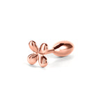 Rear Assets Clover Metallic Butt Plug 9.2 cm Rose Gold > Anal Range > Butt Plugs