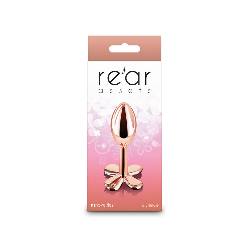 Rear Assets Clover Metallic Butt Plug 9.2 cm Rose Gold > Anal Range > Butt Plugs