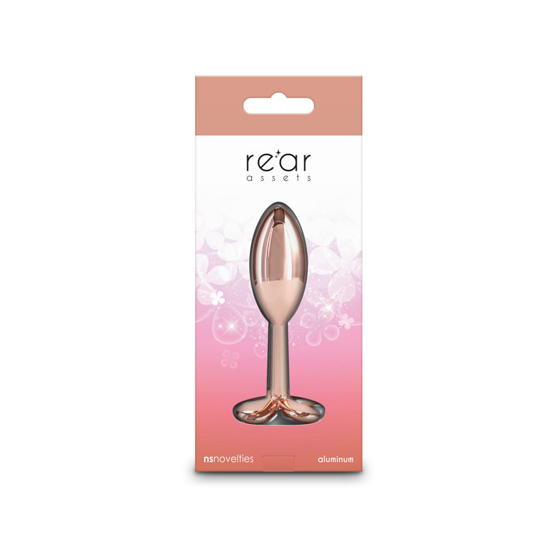 Rear Assets Clover Metallic Butt Plug 9.2 cm Rose Gold > Anal Range > Butt Plugs