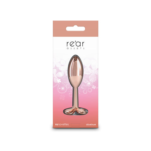 Rear Assets Clover Metallic Butt Plug 9.2 cm Rose Gold Butt Plugs