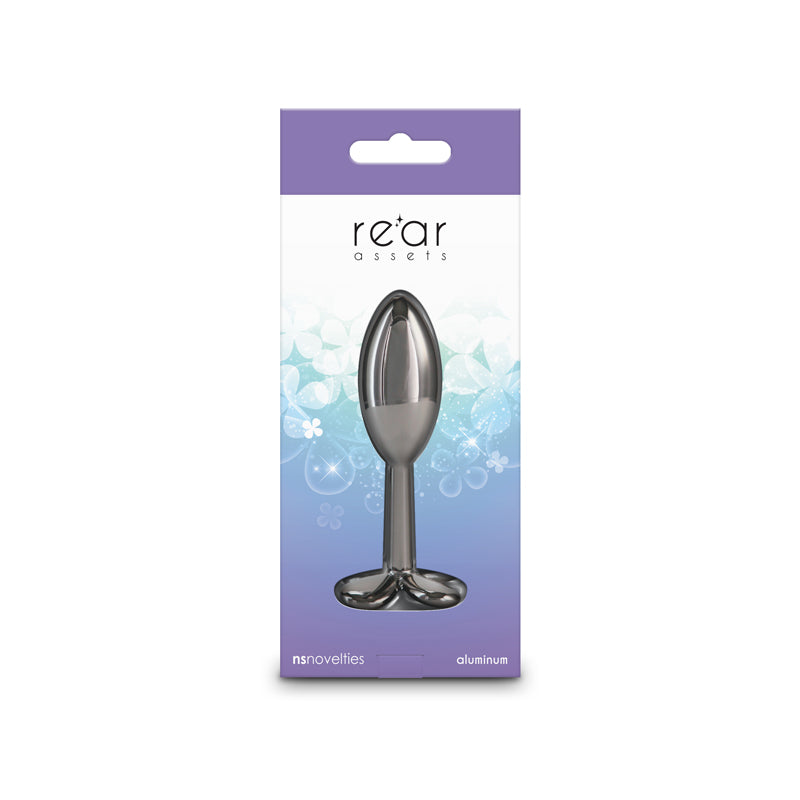Rear Assets Clover Gunmetal 9.2 cm Metallic Butt Plug > Anal Range > Butt Plugs