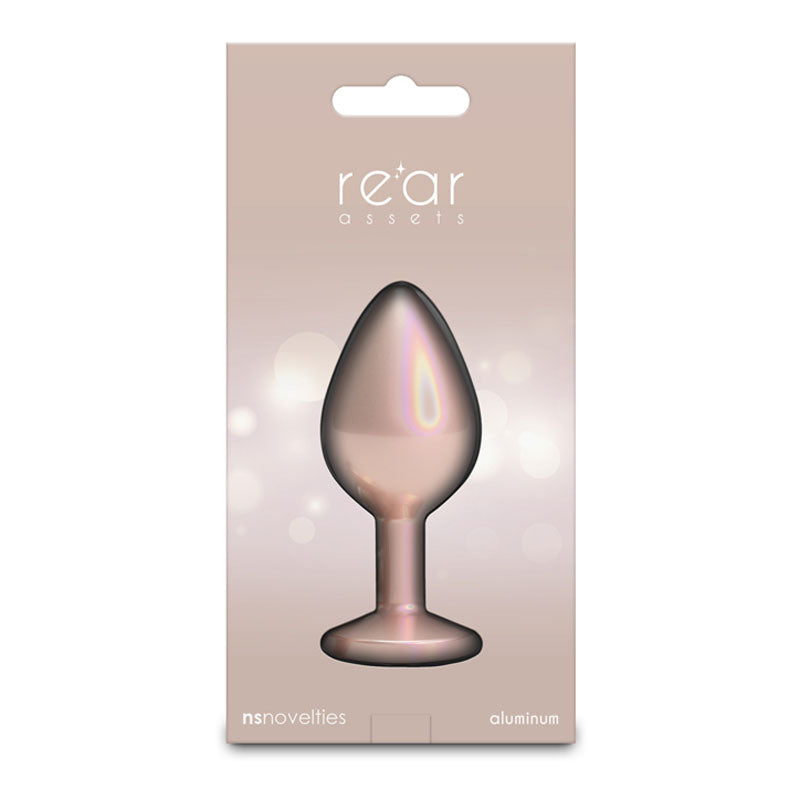 Rear Assets Iridescent Champagne Medium – Lightweight Butt Plug > Anal Range > Butt Plugs
