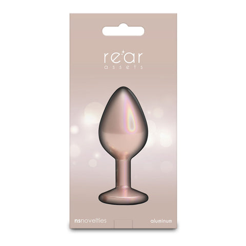 Rear Assets Iridescent Champagne Medium – Lightweight Butt Plug > Anal Range > Butt Plugs