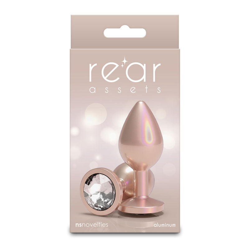 Rear Assets Iridescent Champagne Medium 3.23 Inch – Lightweight Butt Plug > Anal Range > Butt Plugs