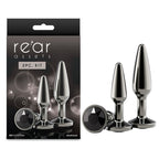 Rear Assets Tapered Trainer Kit – Lightweight Aluminium Butt Plug Set of 2 Sizes Chrome > Anal Range > Butt Plug Kits