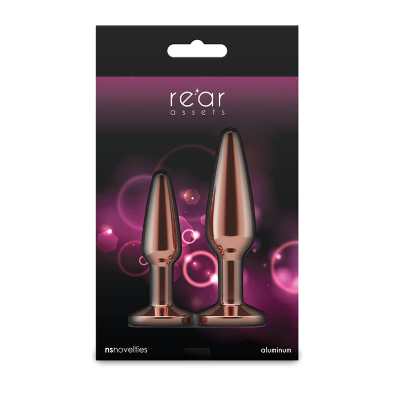 Rear Assets Tapered Trainer Kit – Lightweight Aluminium Butt Plug Set of 2 Sizes > Anal Range > Butt Plug Kits