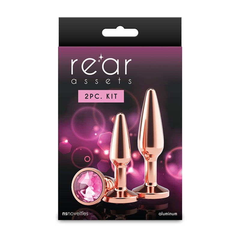 Rear Assets Tapered Trainer Kit – Lightweight Aluminium Butt Plug Set of 2 Sizes > Anal Range > Butt Plug Kits