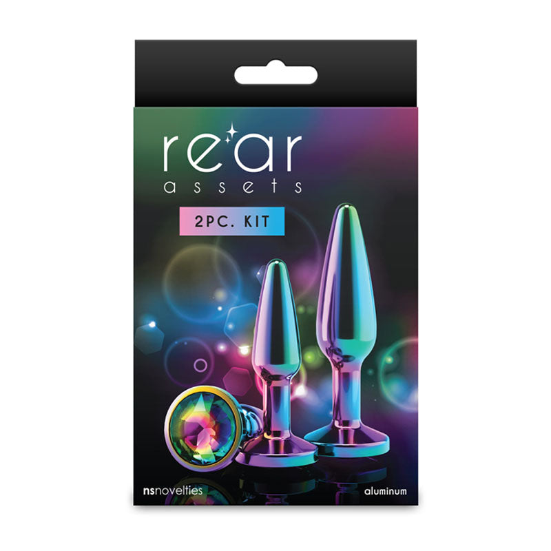Rear Assets Tapered Trainer Kit (Multicolor) – Lightweight Chrome-Plated Aluminium Butt Plug Set of 2 Sizes > Anal Range > Butt Plug Kits