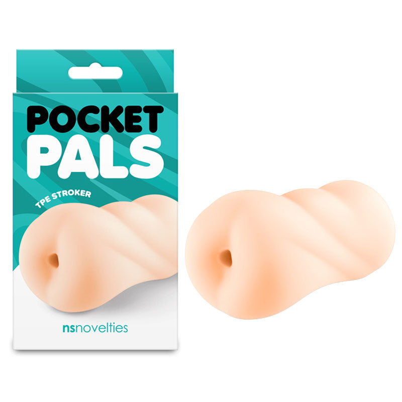 Pocket Pals – Body-Safe Anal Stroker White Strokers - Manual