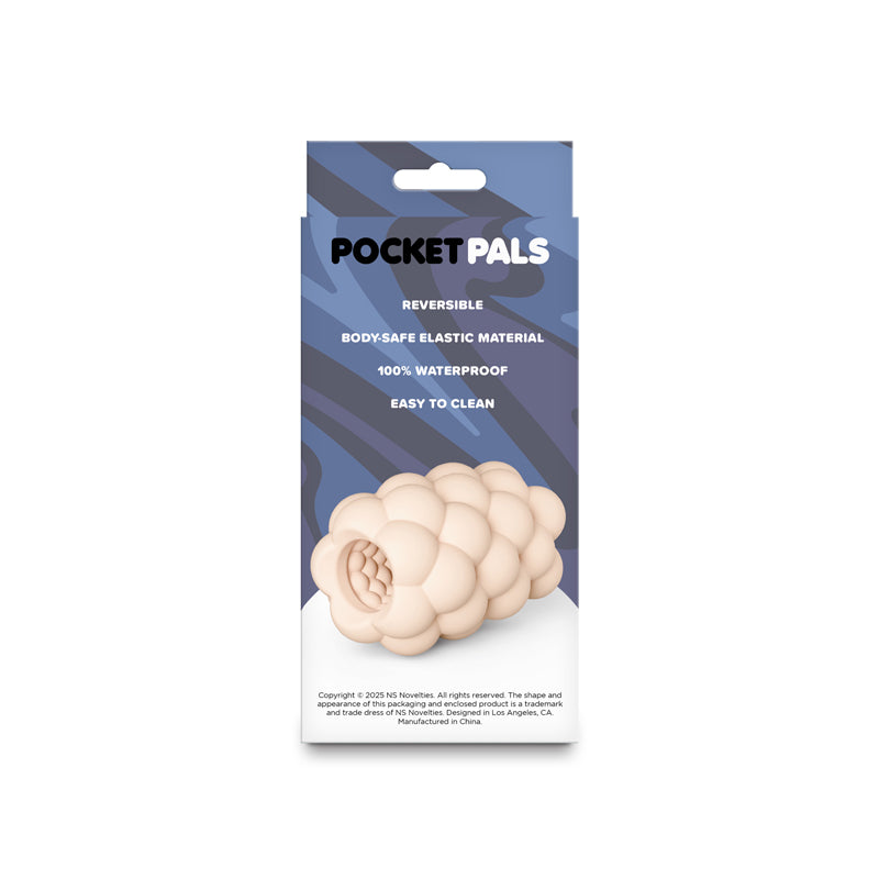 Pocket Pals Bubbles Mini Stroker – Travel-Friendly Reversible TPE Stroker > Sex Toys For Men > Masturbators Cup