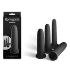 Renegade Gliders – Silicone Anal Dilator Set of 4 14.1 cm Black > Sex Toys > Dilators