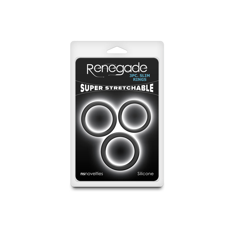 Renegade 3pc Slim Rings - - Cock Rings - Set of 3 Sizes COCK RINGS