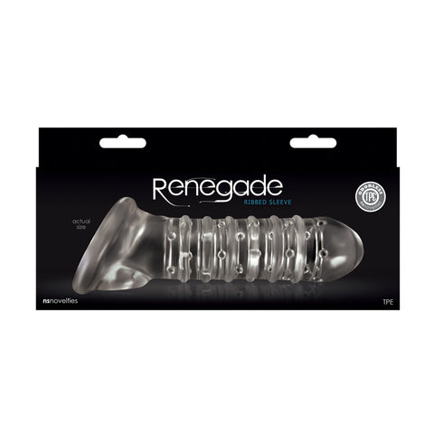 Renegade Ribbed Penis Extension Sleeve for Enhanced Pleasure SLEEVES