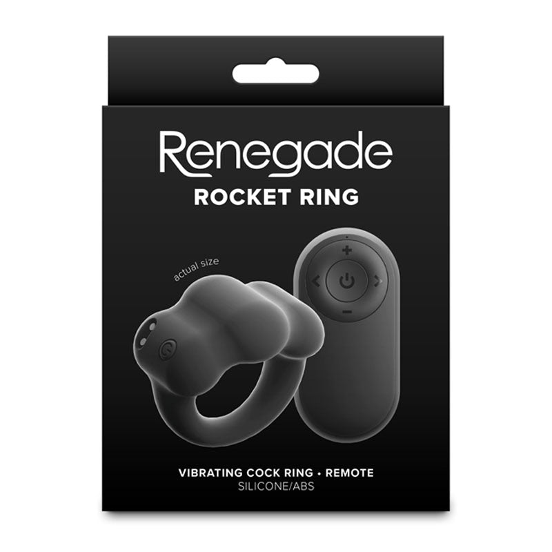 Renegade Rocket Ring – USB Rechargeable Waterproof Vibrating Cock Ring with Wireless Remote COCK RINGS