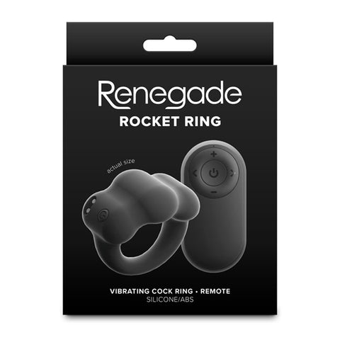 Renegade Rocket Ring – USB Rechargeable Waterproof Vibrating Cock Ring with Wireless Remote COCK RINGS
