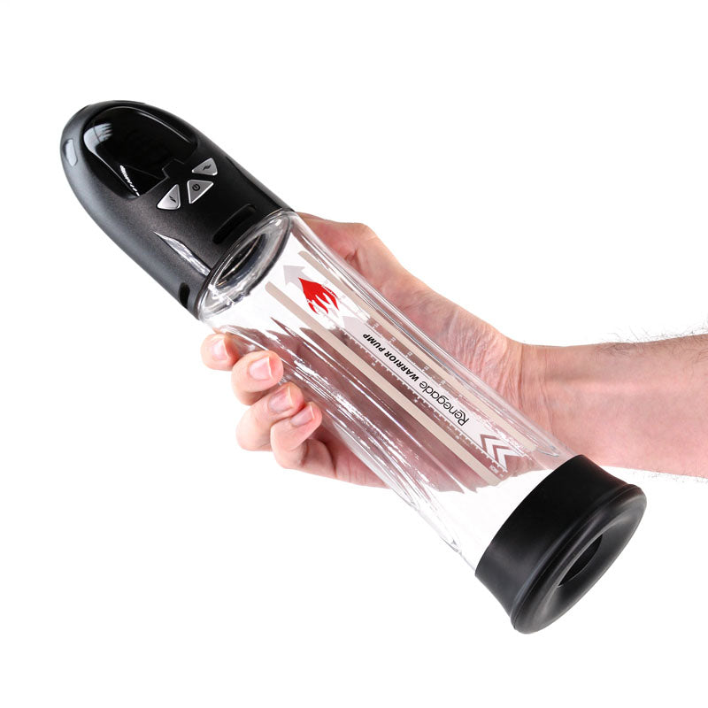 Renegade Warrior Pump Clear – Waterproof Automatic Penis Pump 8 Inch Length 2.75 Inch Diameter > Pumps > Penis Pumps Electric