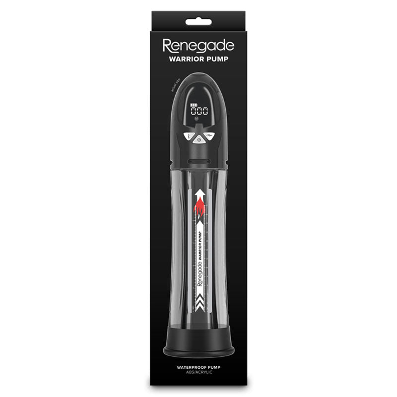 Renegade Warrior Pump Clear – Waterproof Automatic Penis Pump 8 Inch Length 2.75 Inch Diameter PUMPS
