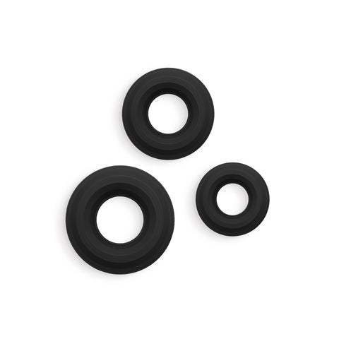 Renegade 3pc Fireman Rings - Assorted Sizes Silicone Set COCK RING Set