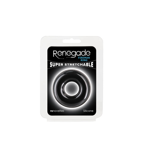 Renegade Fireman Ring - Large - Silicone Comfort Fit - Super Stretch COCK RINGS