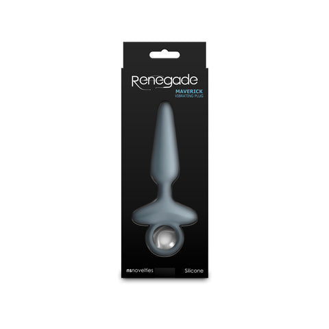 Renegade Maverick Grey 15 Cm USB Rechargeable Vibrating Butt Plug Butt Plugs - Vibrating