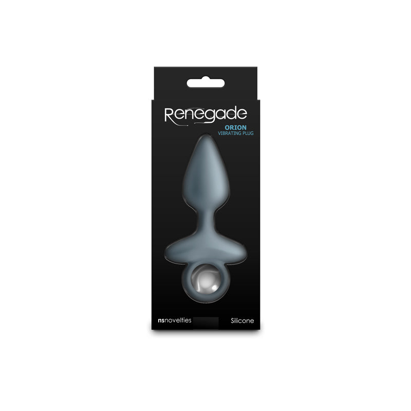 Renegade Orion Grey 13 cm USB Rechargeable Vibrating Butt Plug Butt Plugs - Vibrating
