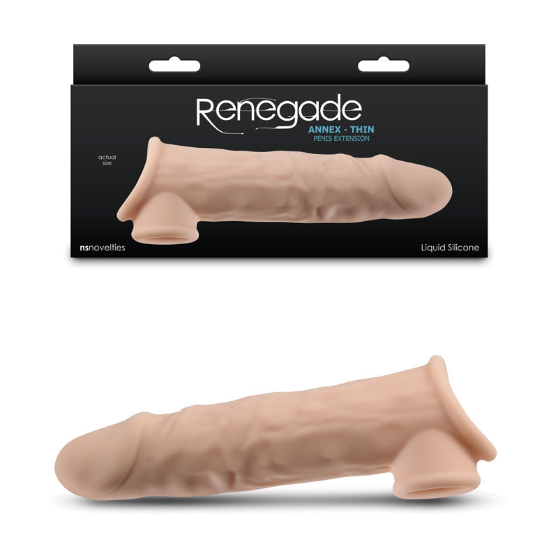 Renegade Annex - Thin - 19.4 cm Penis Extender Sleeve Flesh SLEEVES