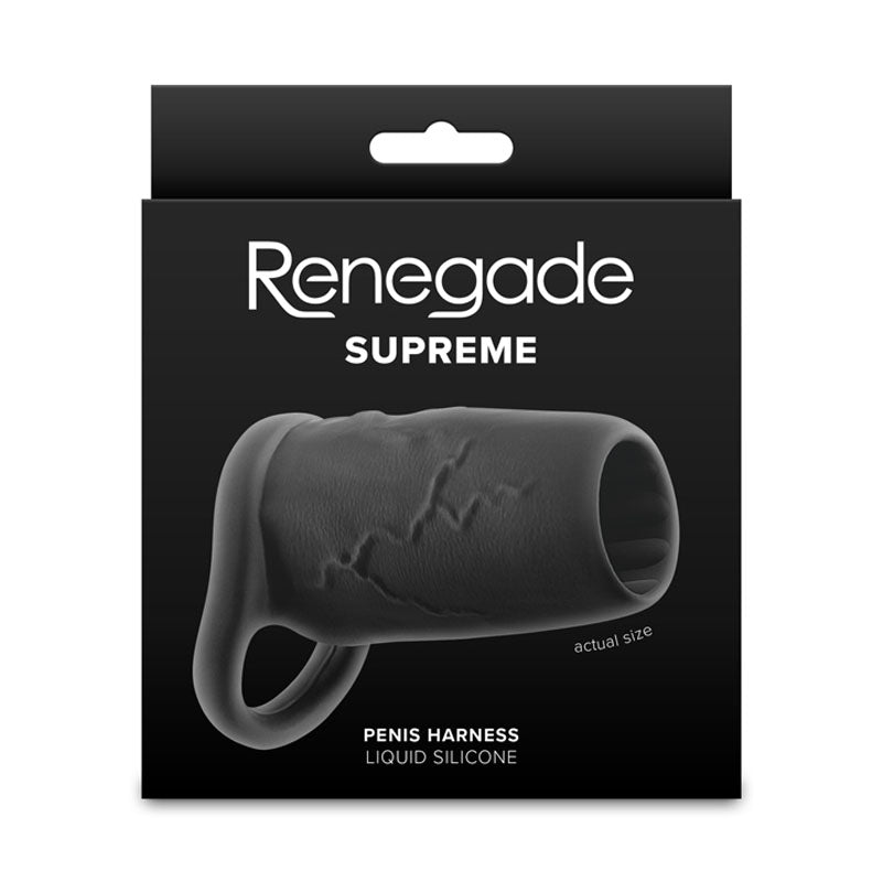 Renegade Supreme – Ultra-Stretchy Liquid Silicone Penis Sleeve 11.7 cm Length 5.5 cm Diameter SLEEVES