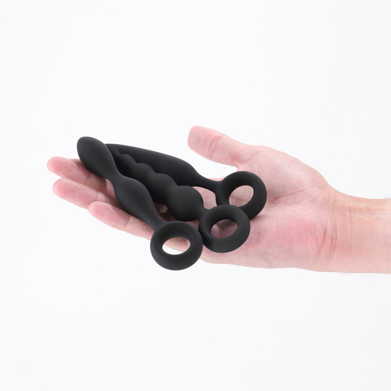 Renegade Trio Kit – Three-Piece Silicone Butt Plug Set > Anal Range > Butt Plug Kits