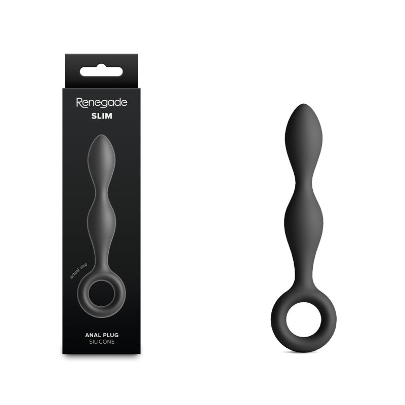 Renegade Slim – 12.7 cm Silicone Anal Plug Black > Anal Range > Butt Plugs