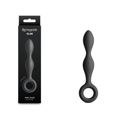 Renegade Slim – 12.7 cm Silicone Anal Plug Black > Anal Range > Butt Plugs