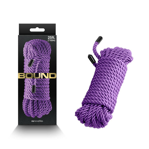 Bound Rope - Bondage Rope - 7.6 metre length Purple Rope
