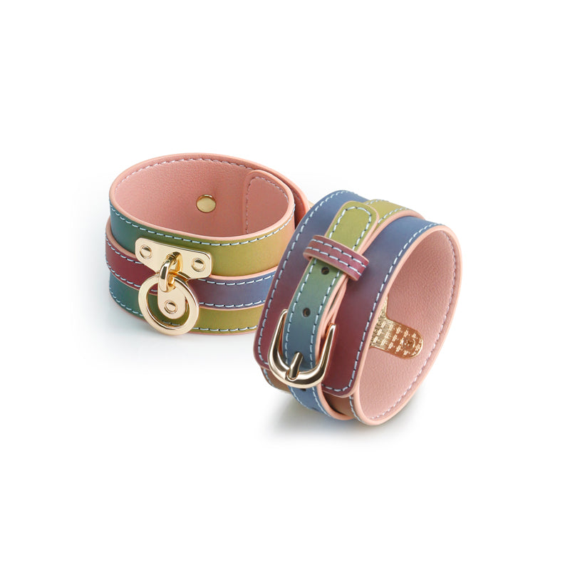 Spectra Bondage Ankle Cuffs Rainbow – Man-Made Material Restraints > Bondage Gear > Restraints