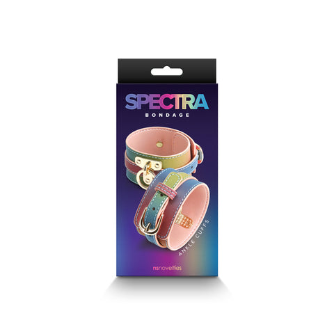 Spectra Bondage Ankle Cuffs Rainbow Restraints for BDSM Play > Bondage Gear > Restraints