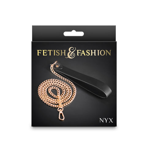 Fetish & Fashion - Nyx Leash with Soft Handle 48 Inches Black > Bondage Gear > Collars