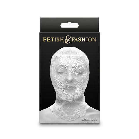 Fetish & Fashion - Lace Hood - One Size Fits Most White > Bondage Gear > Bondage Hoods