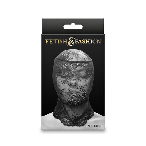 Fetish & Fashion - Lace Hood for Sensual Fetish Play Black > Bondage Gear > Bondage Hoods