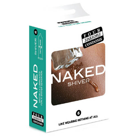 Naked Shiver - Ultra Thin Lubricated Condoms - 6 Pack Condoms