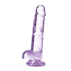 Naturally Yours 7 Inch Crystaline Dildo Amethyst > Dildos > Realistic Dildos