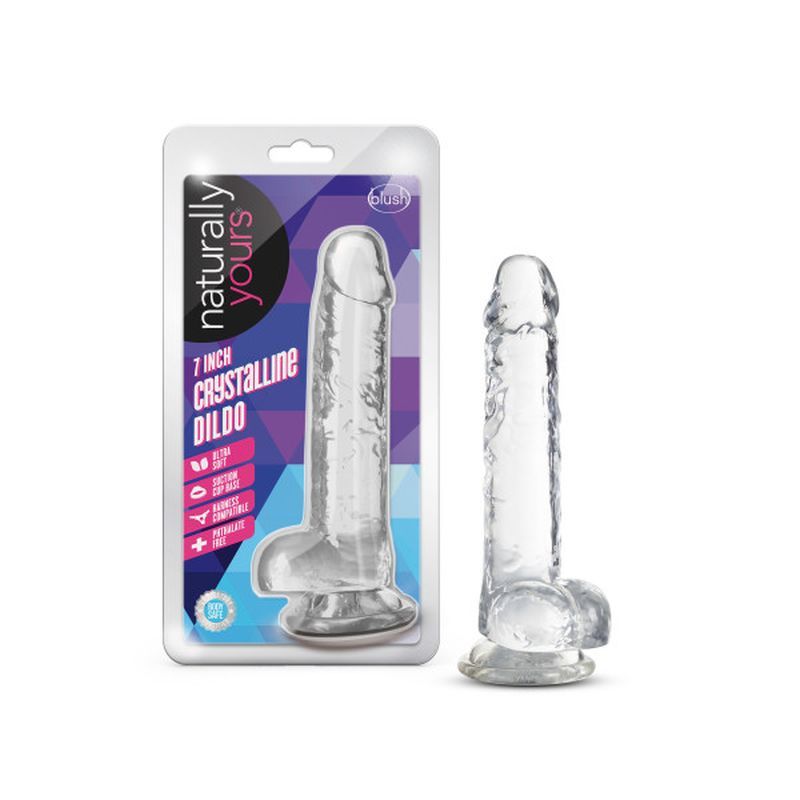 Naturally Yours Crystaline Suction Cup Dildo – 6, 7 or 8 Inch > Dildos > Realistic Dildos