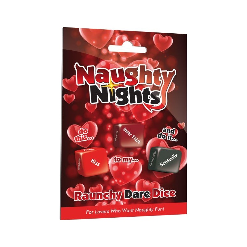 Naughty Nights Frisky Dare Dice Set – 3 Piece Erotic Dice Game > Novelties > Games Main image