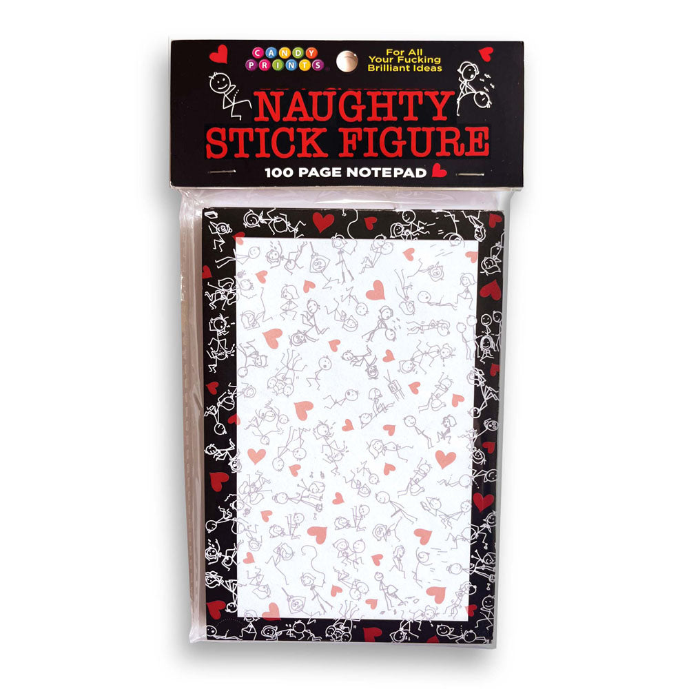 Naughty Stick Figure Notepad Novelty Notepad 100 Pages > Novelties > Gag Gifts