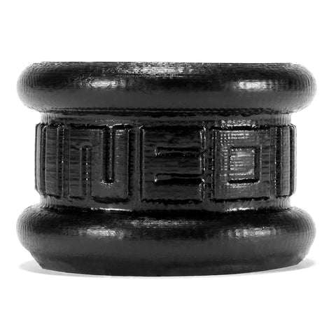Neo Short Ballstretcher in Black Silicone for Enhanced Comfort and Pleasure Black Ball Stretcher