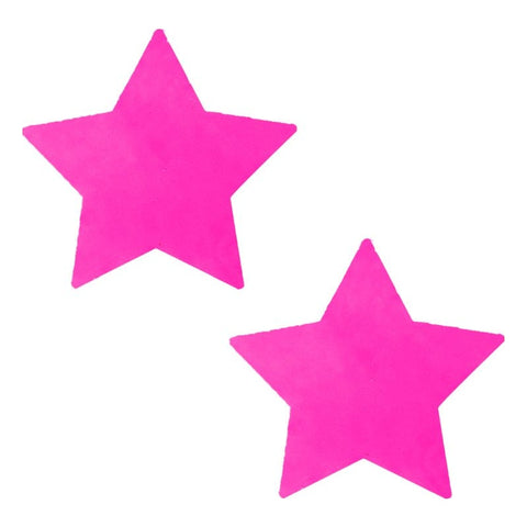 Neon Pink Starburst Starry Night Pasties for Adult Fun and Fashion > Clothes > Pasties