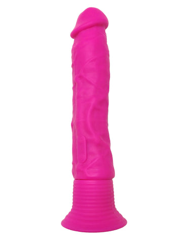 Neon Silicone Wall Banger 15.2 cm 6'' Vibrating Dong with Suction Base DONGS