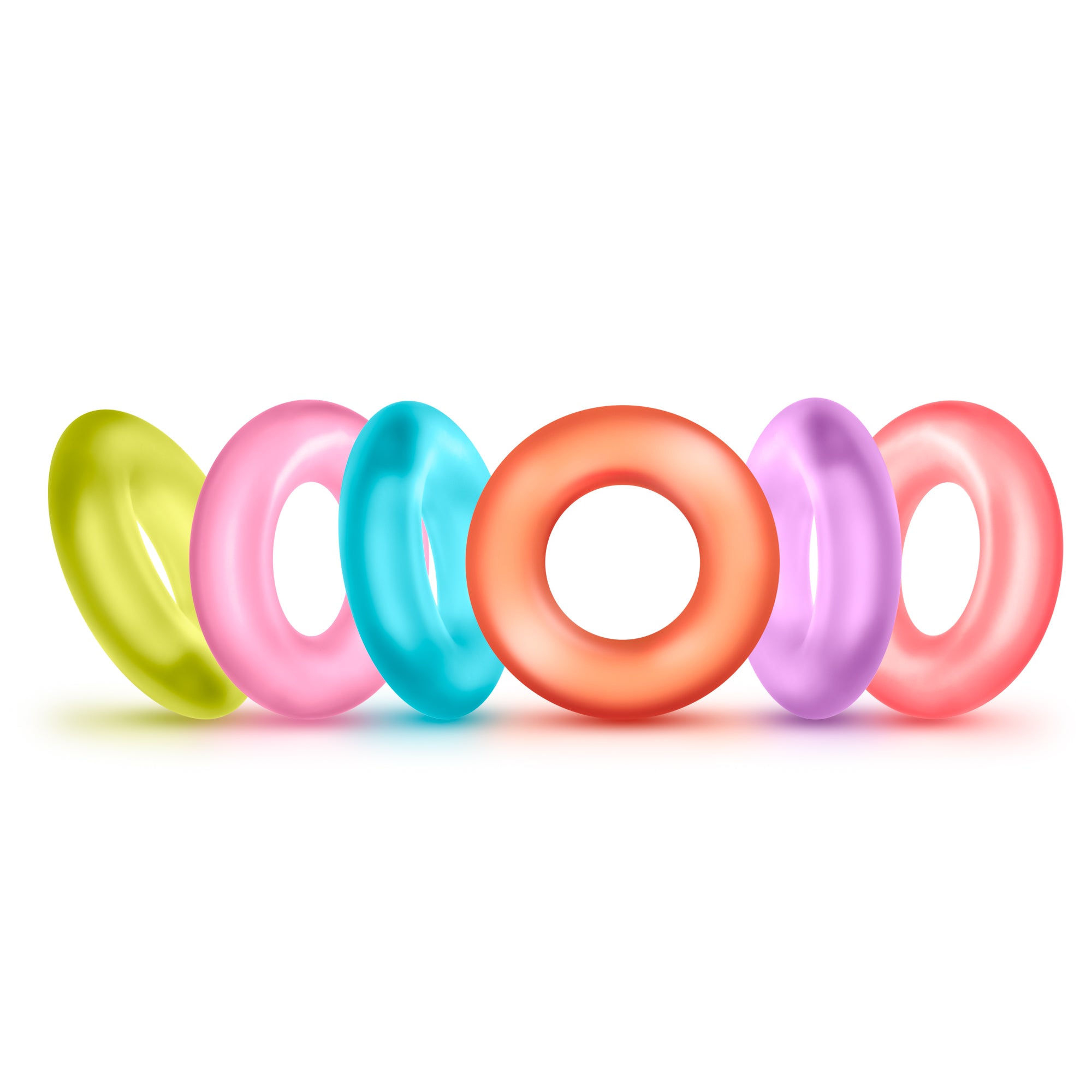 King of the Ring Coloured Cock Rings Set of 6 COCK RING Set
