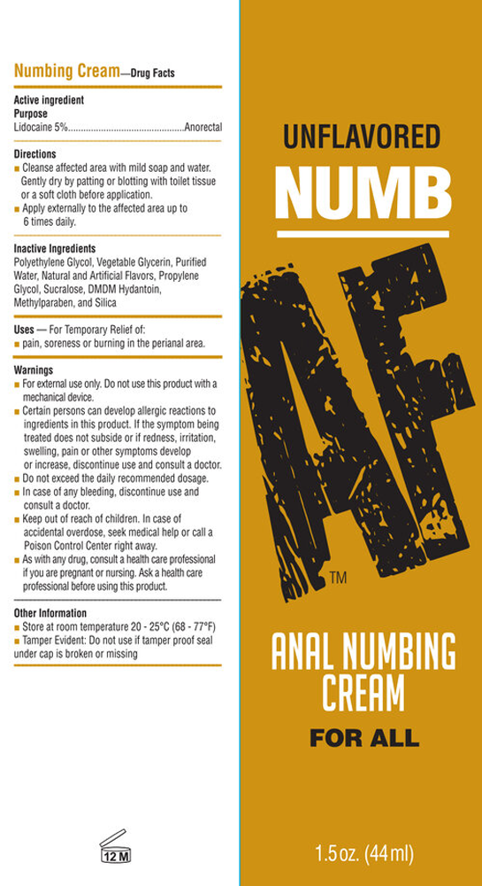 Numb AF Anal Numbing Cream – Discomfort-Free Intimate Exploration 44ml Secondary image