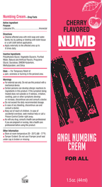 Numb AF Cherry Flavored Anal Numbing Cream 44ml Tube > Lube > Anal